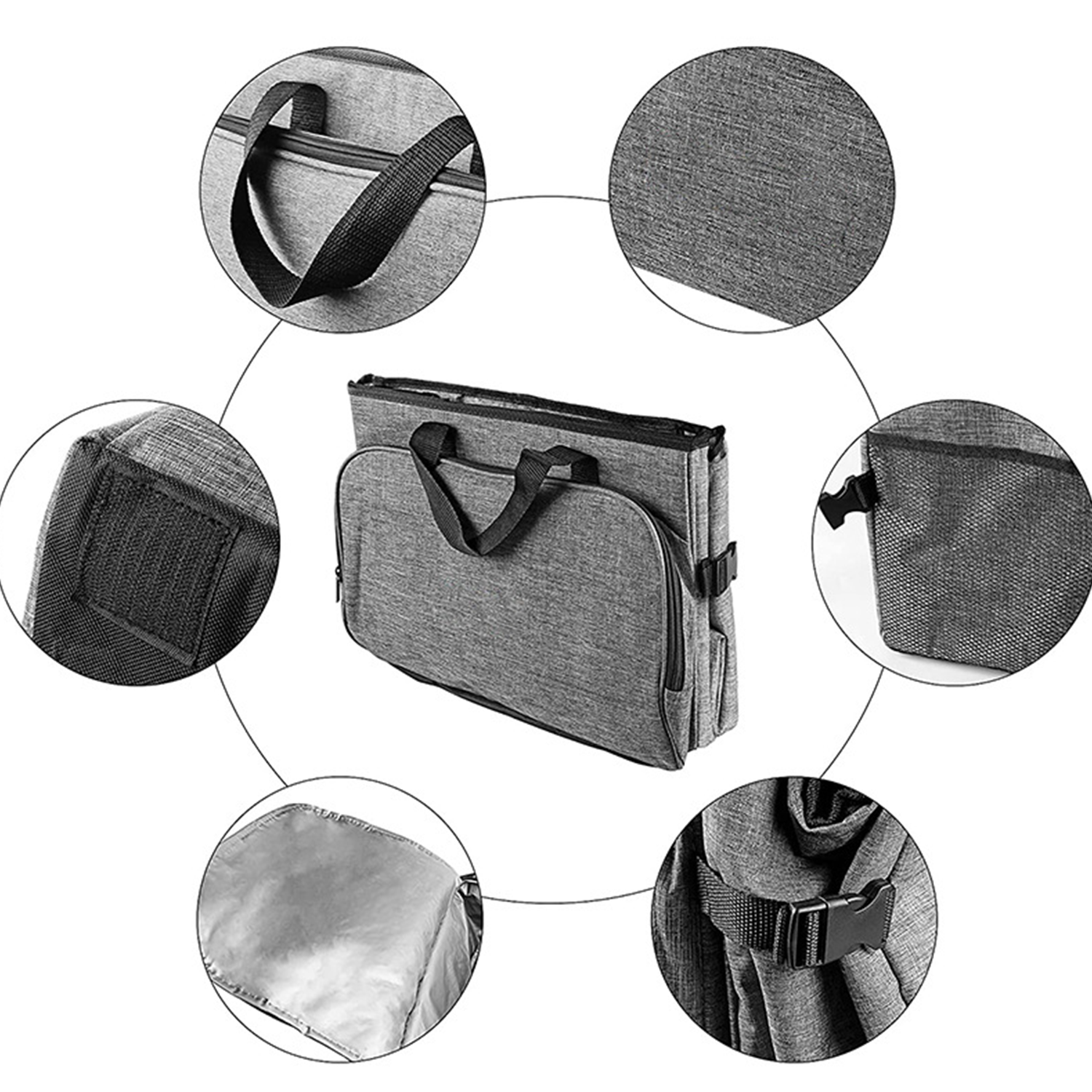 45L Foldable Car Trunk Storage Box Oxford Organizer 6