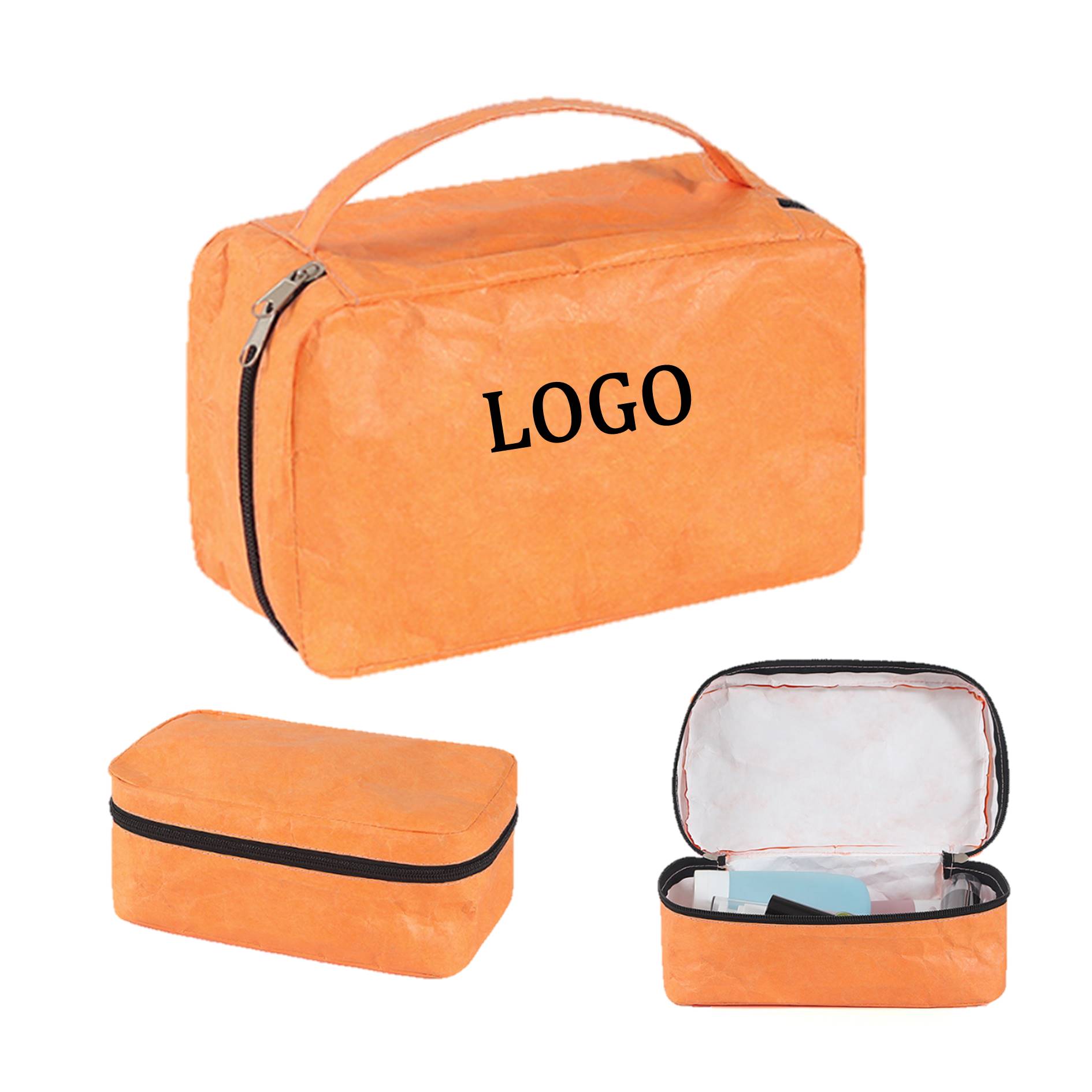 Large Tyvek Paper Toiletry Bag With Handle 2