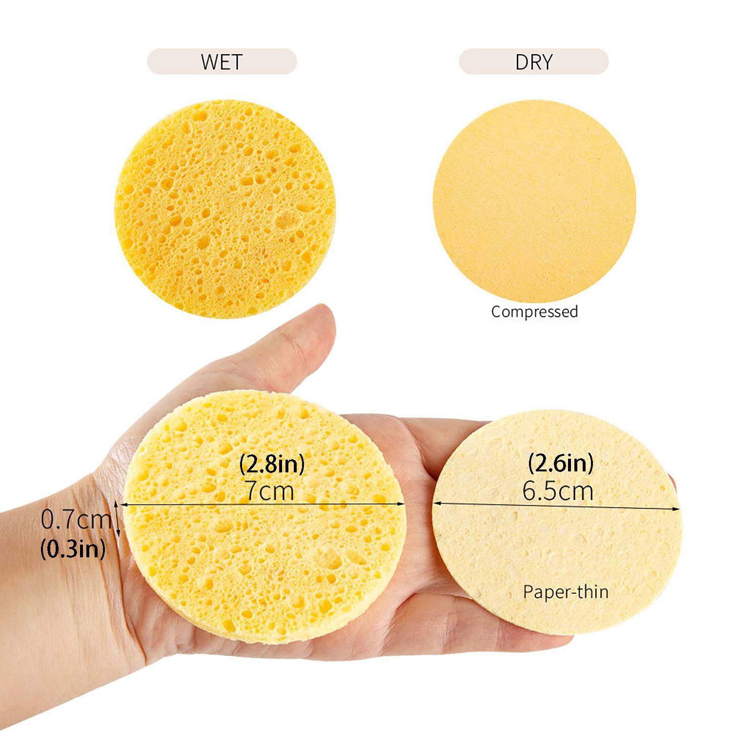 Soft Compressed Facial Sponges 3