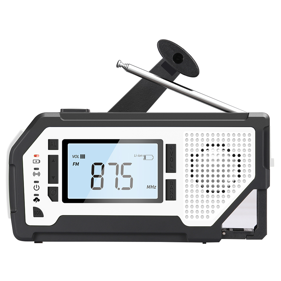 ResQ Emergency Weather Alert Radio – AM/FM/NOAA, 2000mAh Power Bank, Solar & Hand Crank 55