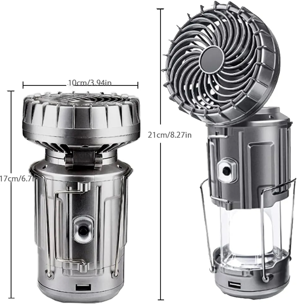Multi-function Solar Camping Lantern with Fan 6