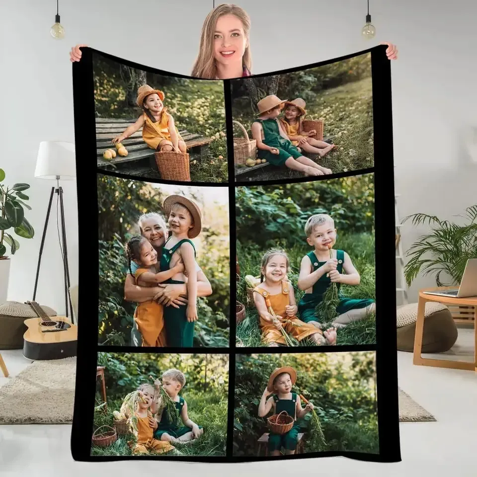 Custom Digital Printing Flannel Fleece Blanket 1