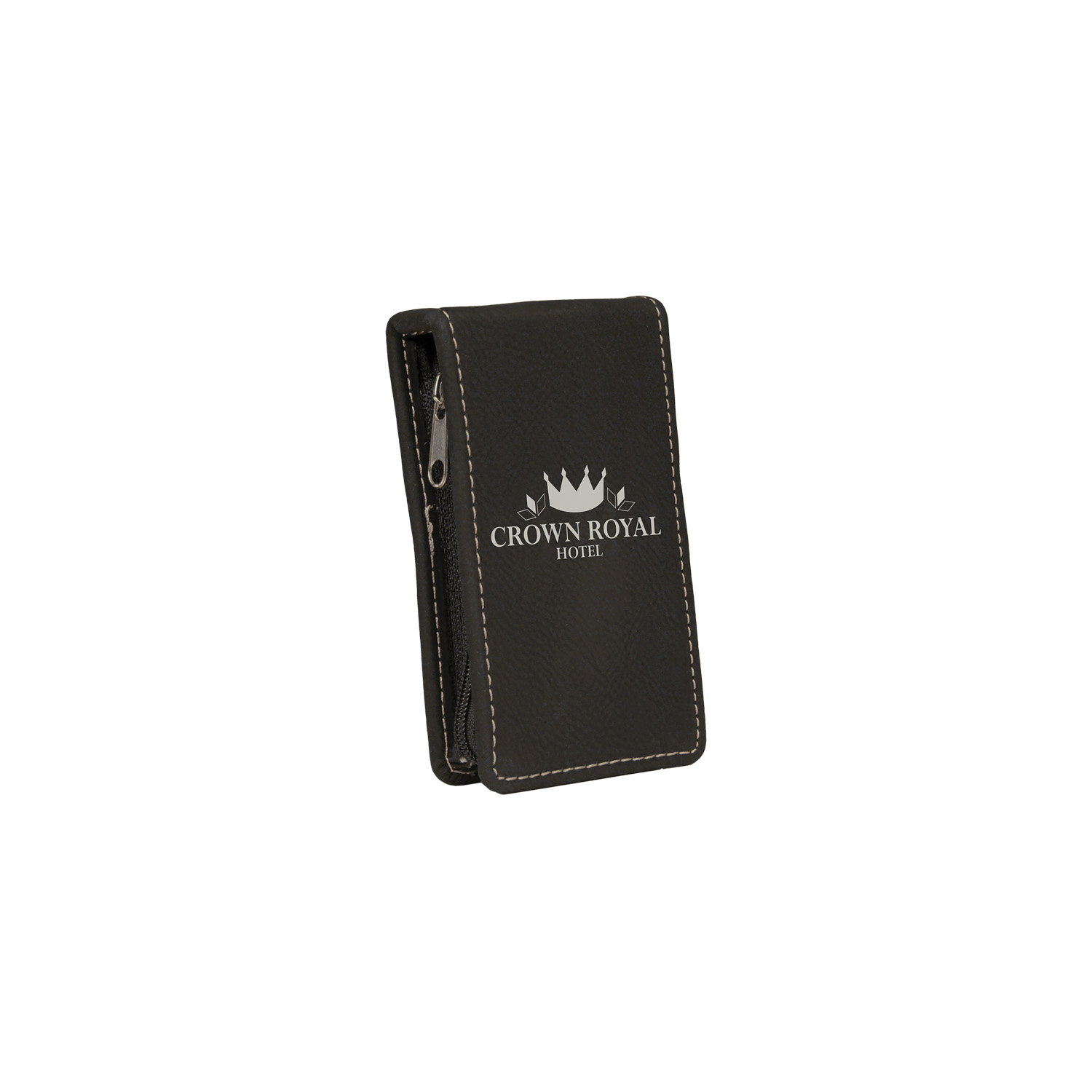 Black/Silver Leatherette Manicure Set