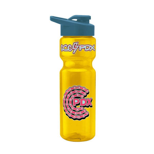 Blazer 28oz Transparent Bike Bottle w/Drink-thru Lid 1348