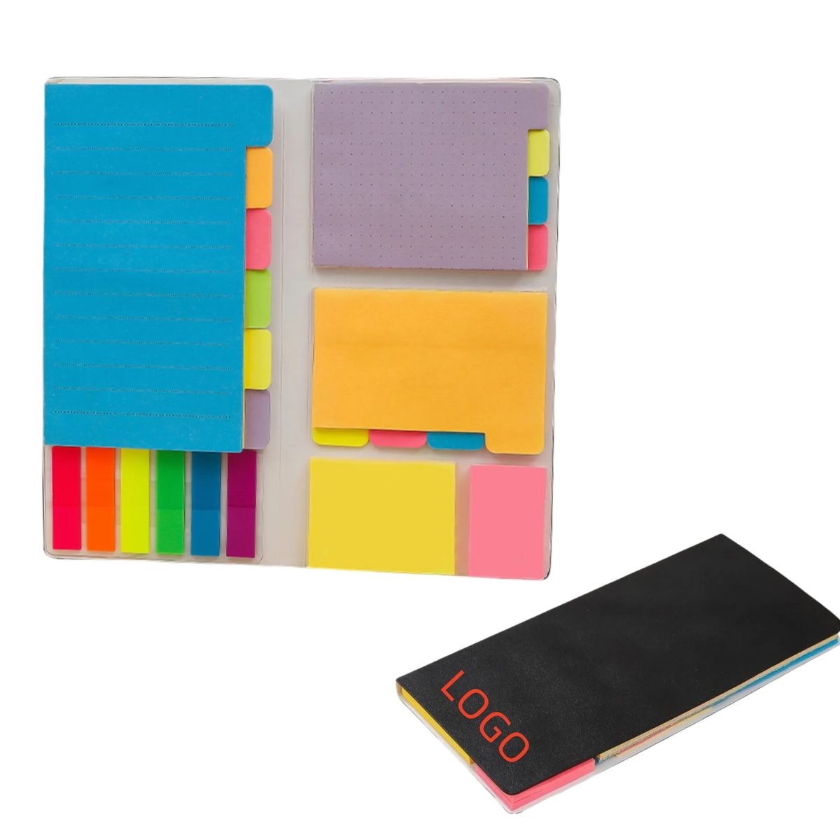 Memo Book Set W/ Sticky Notes & Page Flags 1