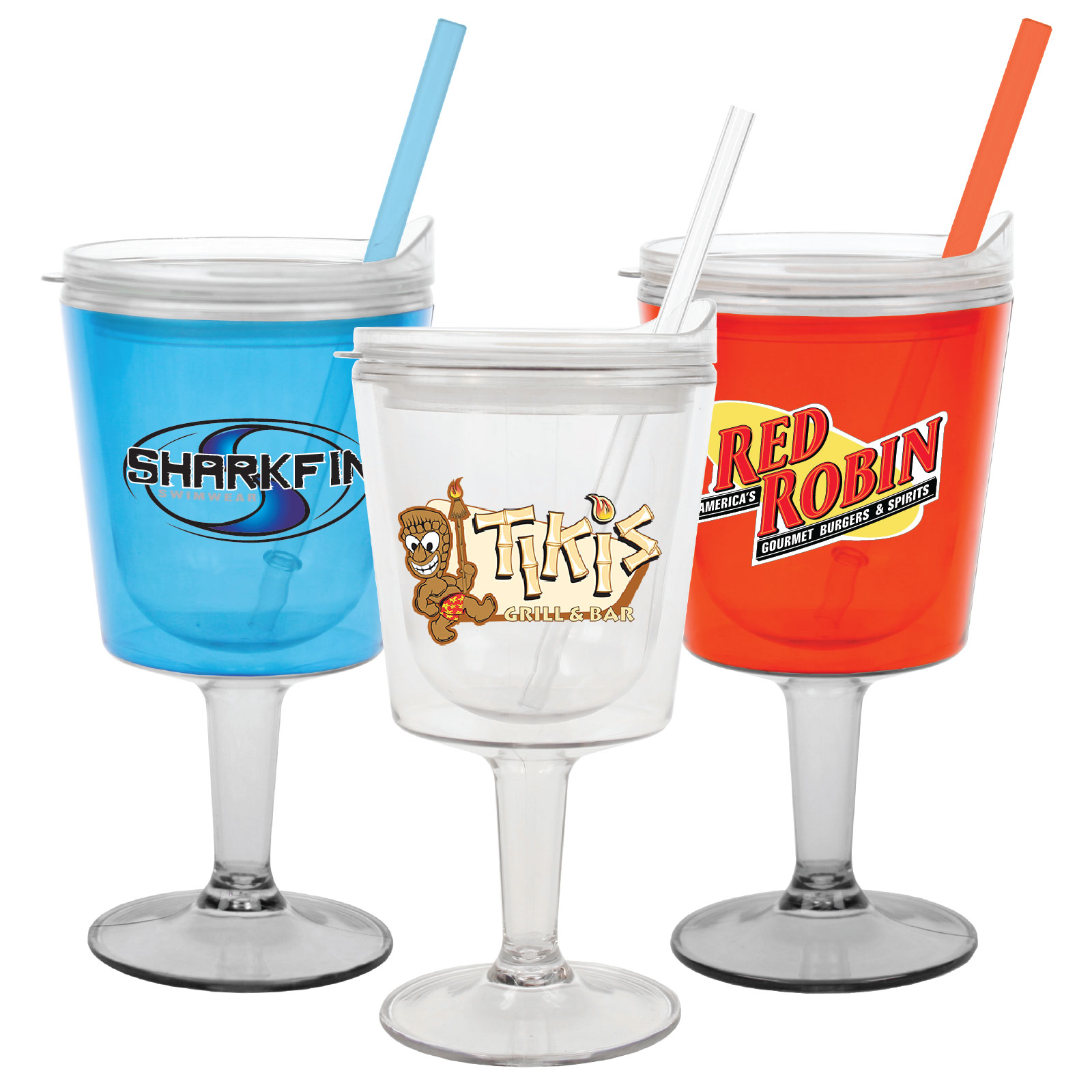 12 Oz. Islander Double Wall Cocktail Cup w/VibraPrint Insert 1