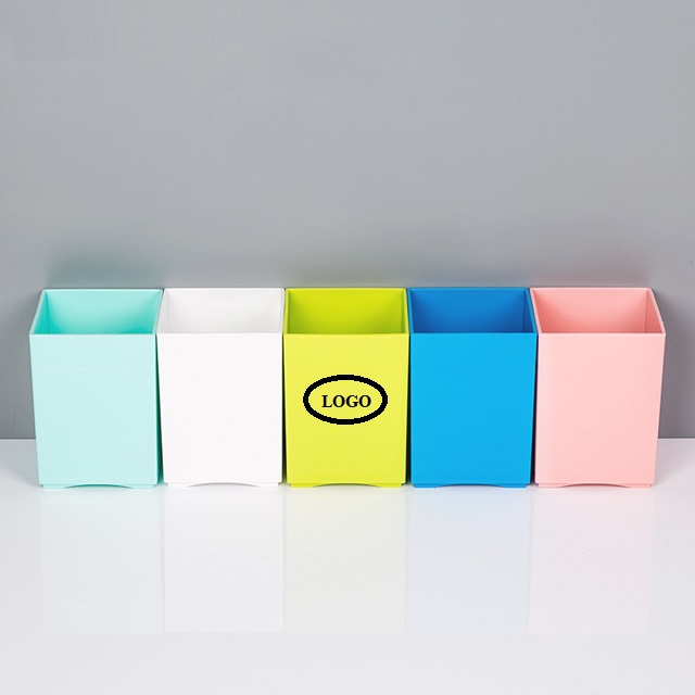Square Plastic Pen Holder 4