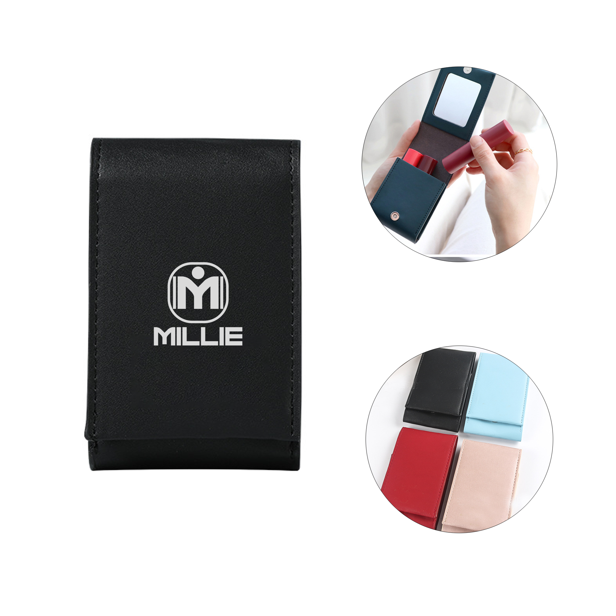 Portable Lipstick Case With Mirror 2