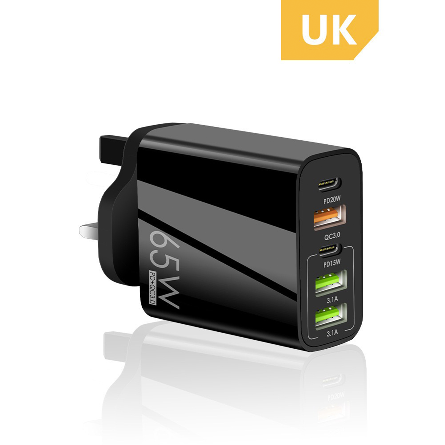 65W 5 Port USB Charger 5