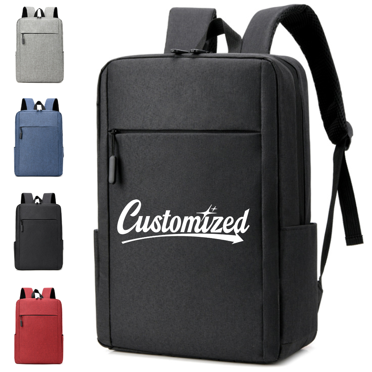 15.6" Minimalist Laptop Backpack with Multi-Compartment 1