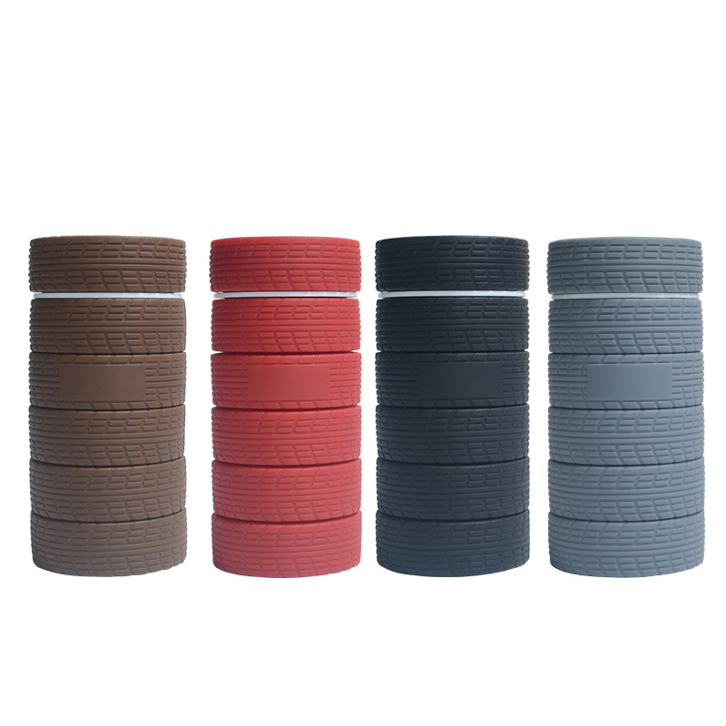Tire Shape Collapsible Silicone Water Bottle 3