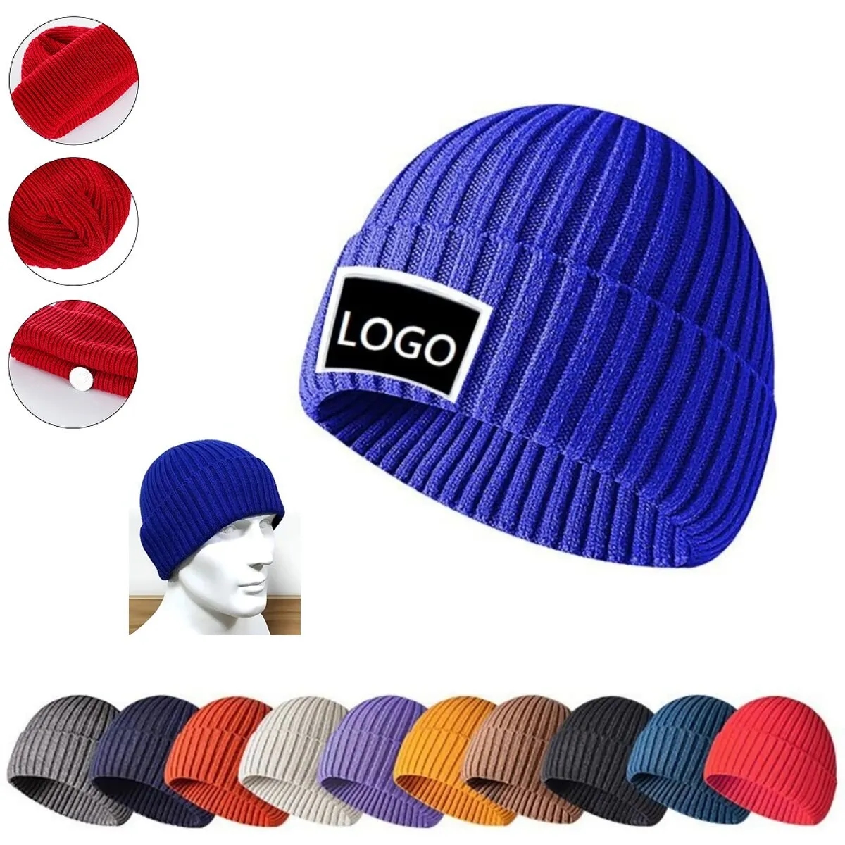 Cloth Label Knitted Beanie 6