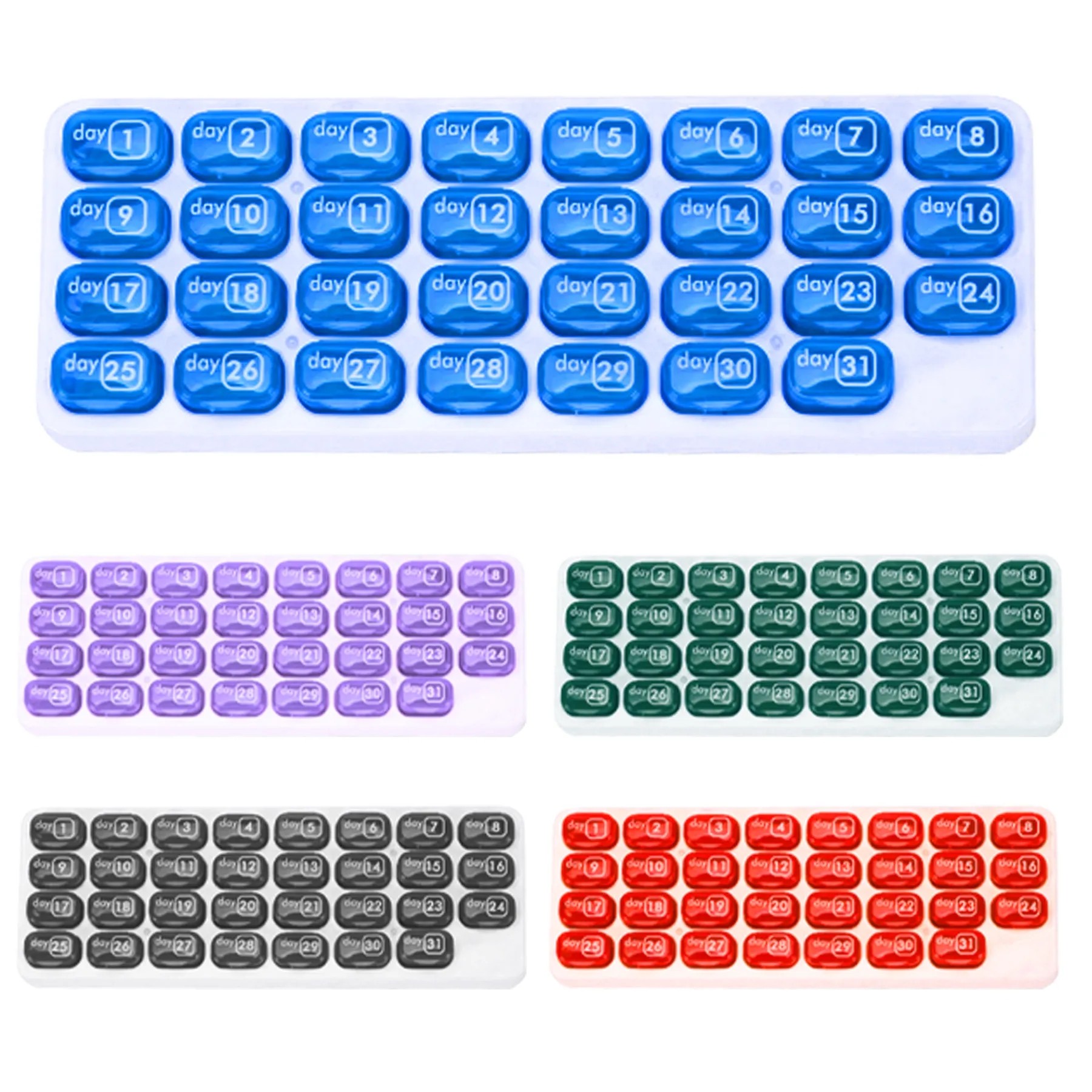 31-Compartment Keyboard Type Medicine Box 4