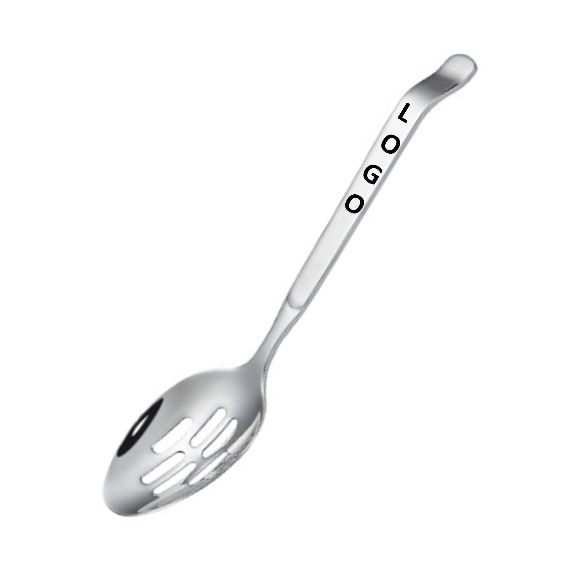 11 Inch Stainless Steel Slotted Serving Spoon 2