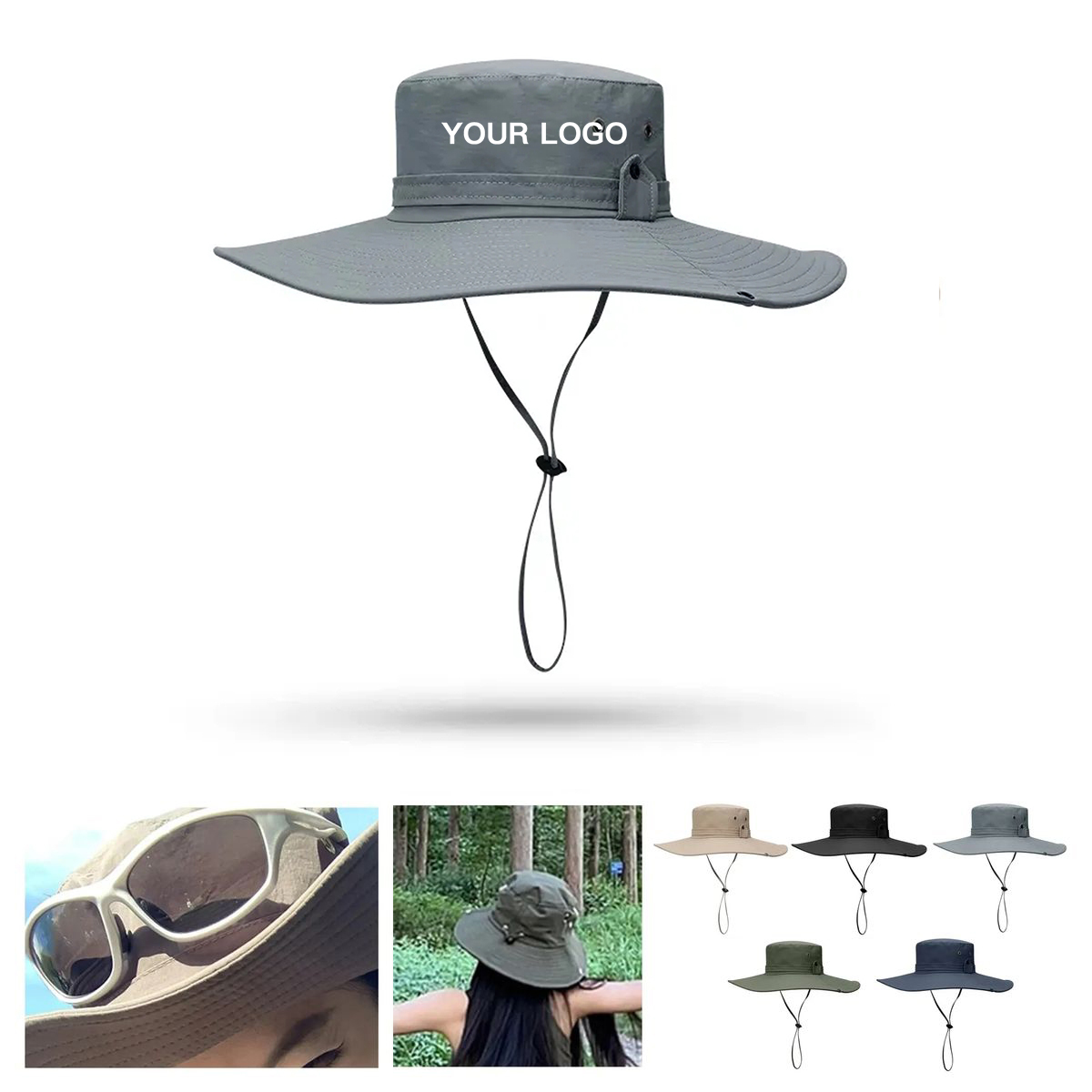 All Over Print Bucket Hat with Chin Strap 8