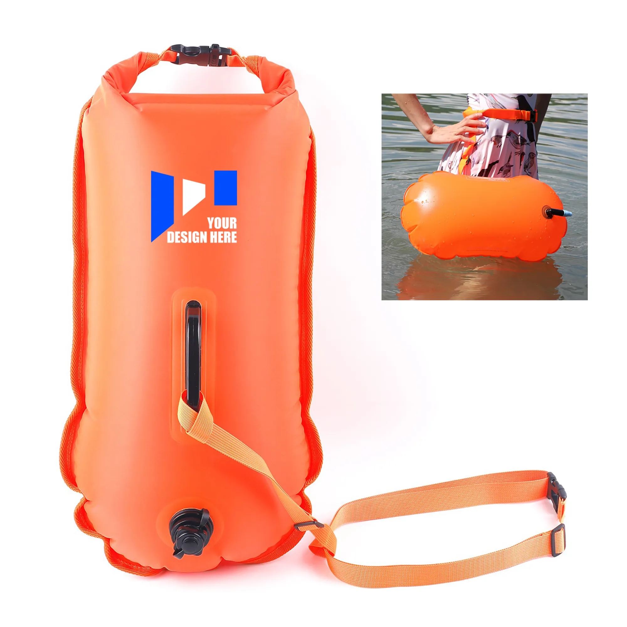 7 gal Swimming Buoy Inflatable Float with Dry Bag 9