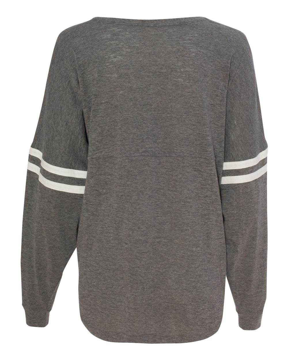 Women's Slub Jersey Varsitee V-Neck Long Sleeve T-Shirt - T17 8