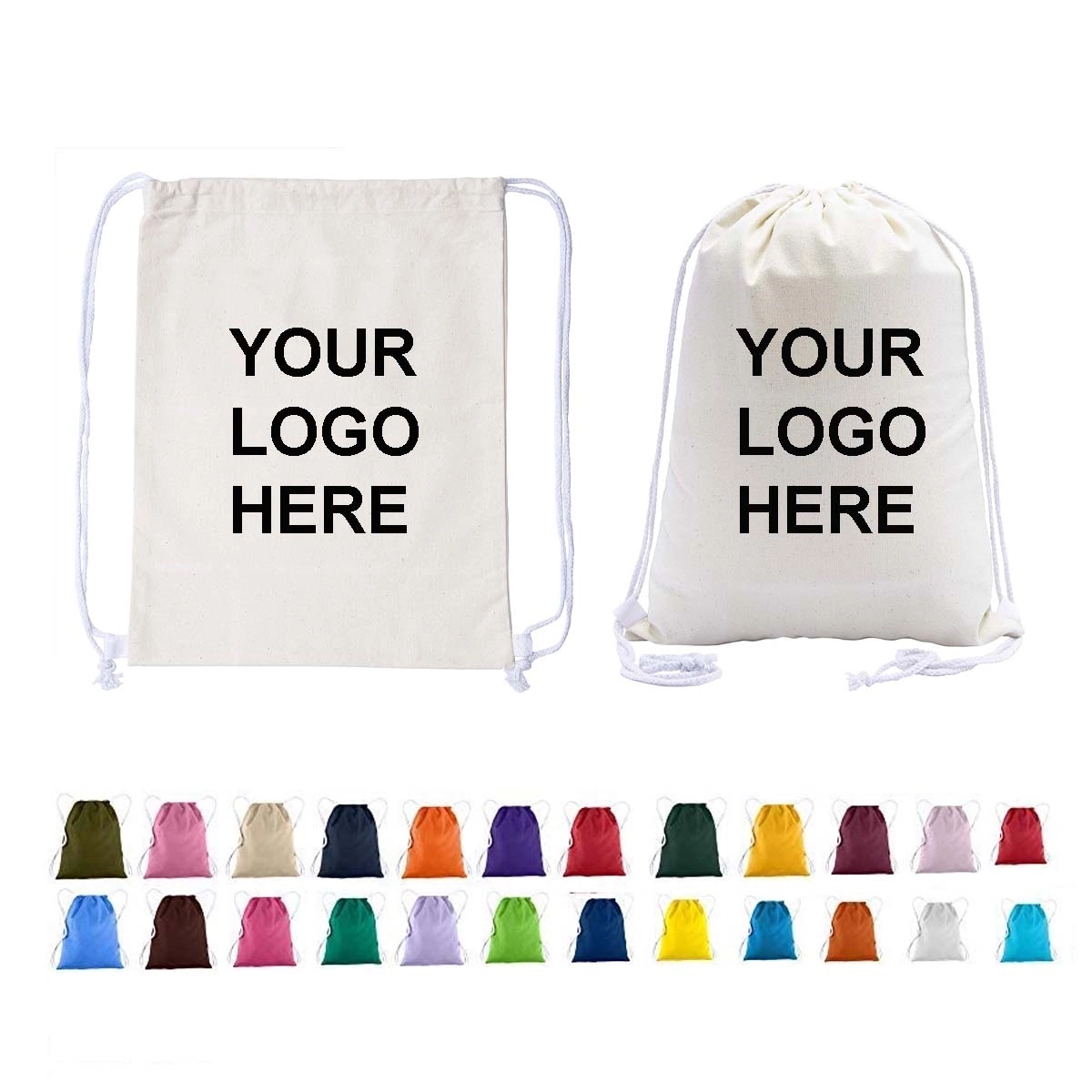 Canvas Cotton Drawstring Bag 2