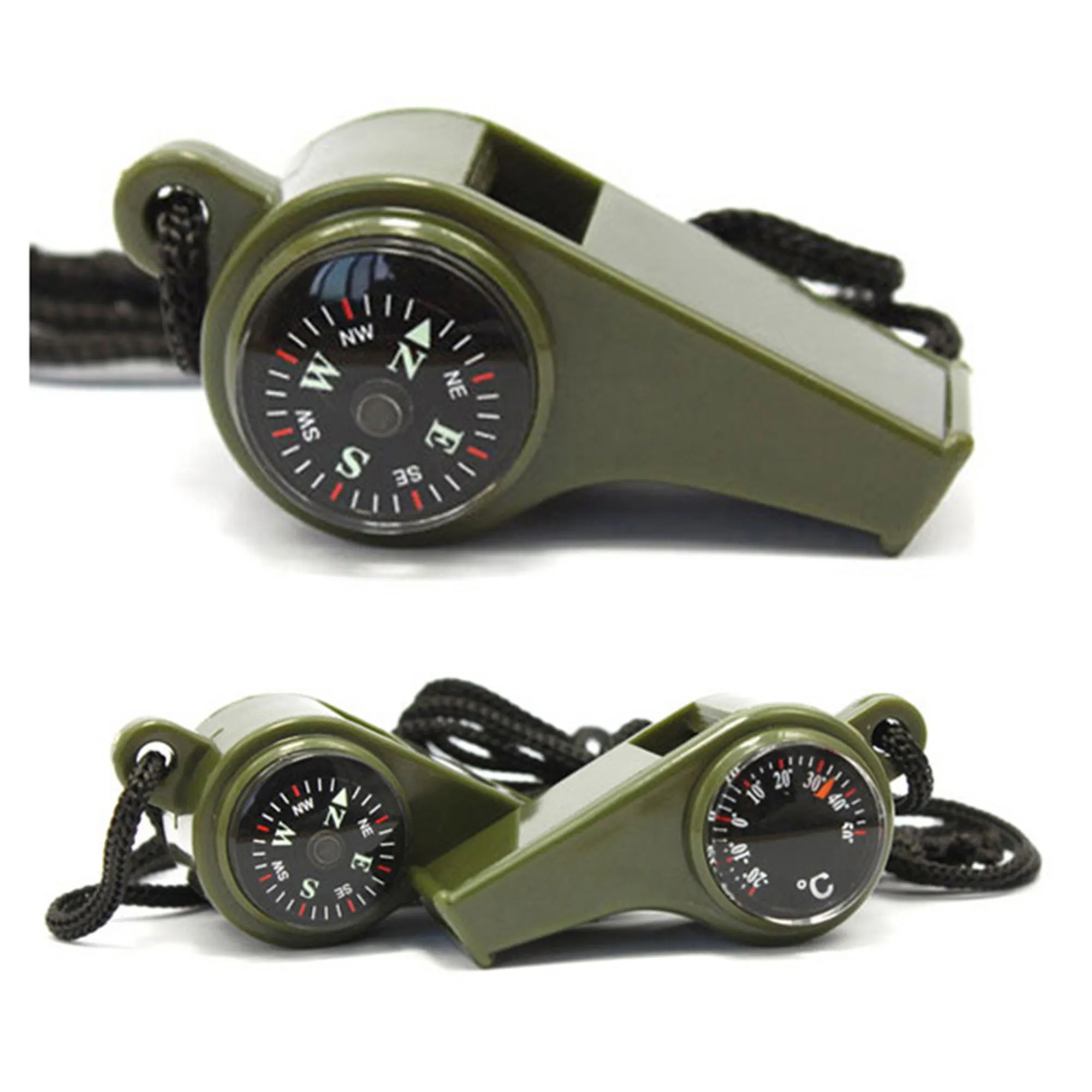 MOQ 30 Whistle 3 in 1 Compass Thermometer Outdoor Product 3