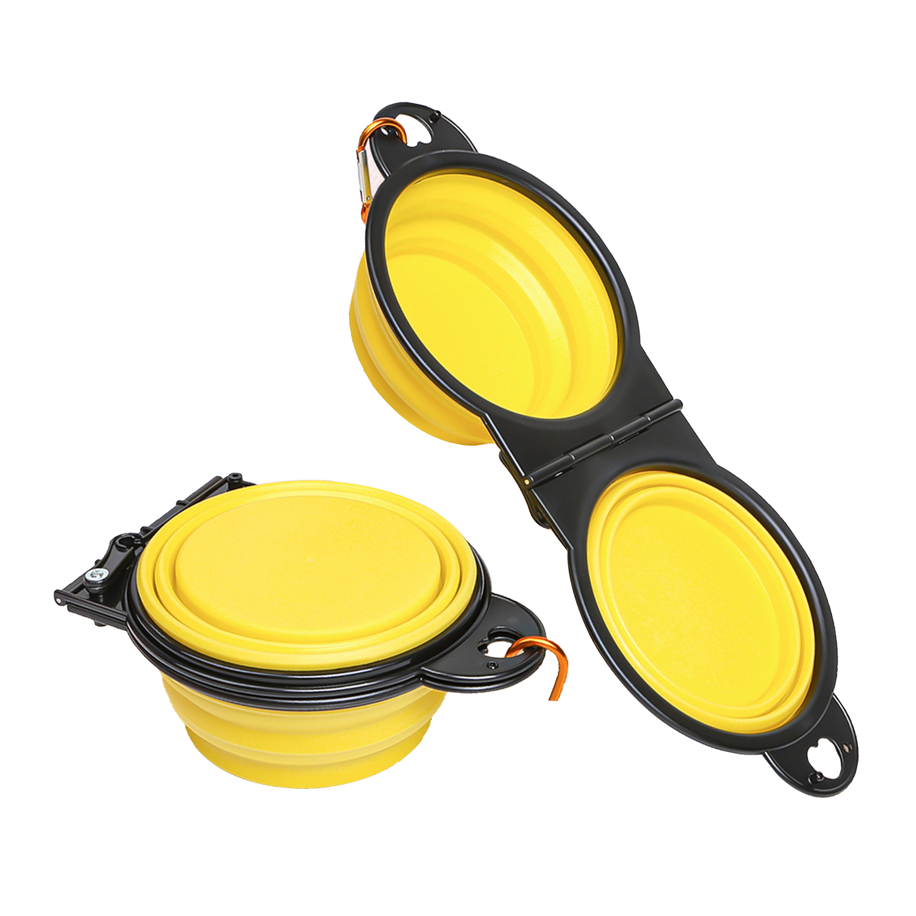 Outdoor Portable 20OZ 2-in-1 Foldable TPE Pet Bowl 4