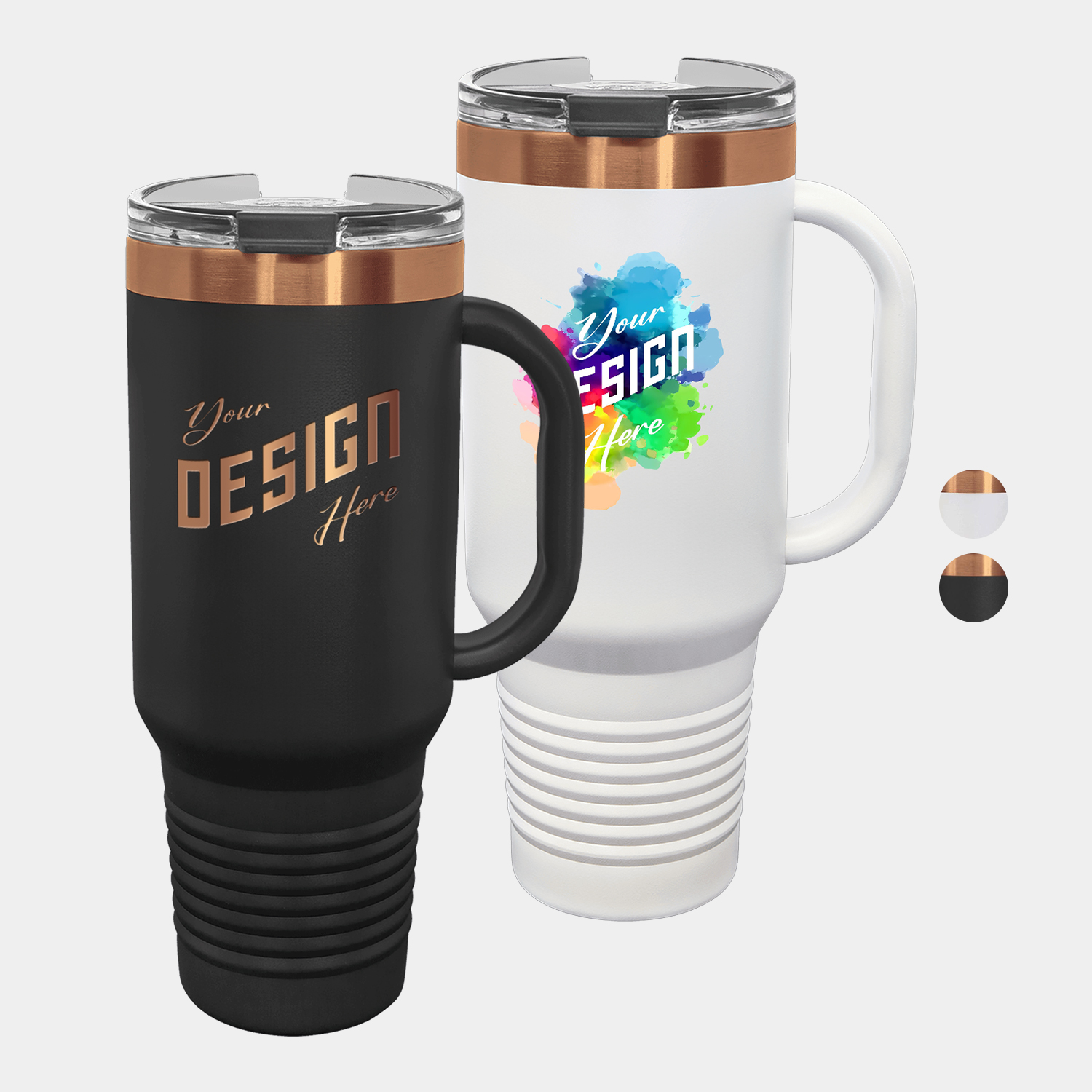 40 oz Polar Camel® Stainless Steel Insulated Ion Plated Travel Mug 2