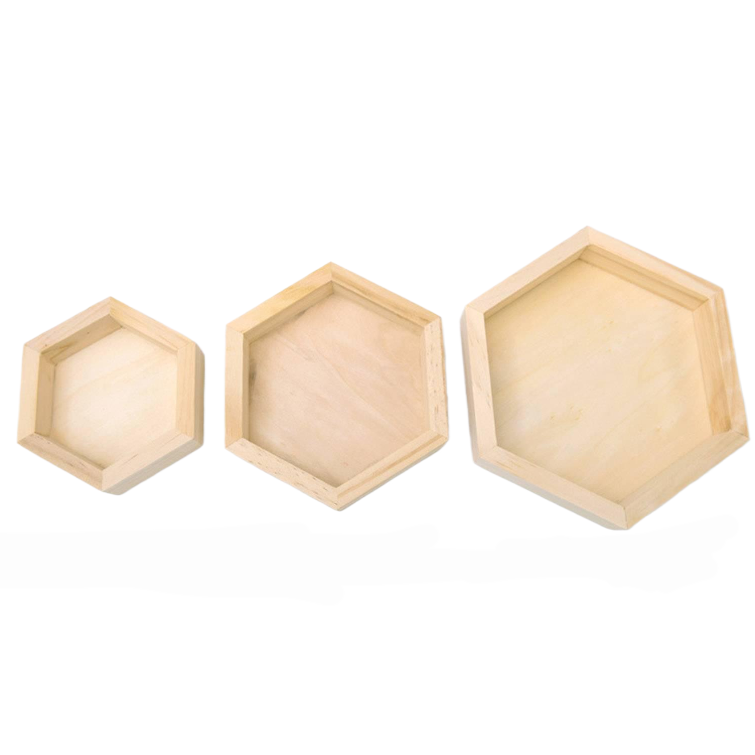 Wooden Hexagonal Jewelry Display Box 3