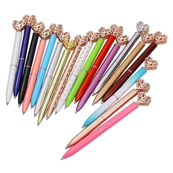 Heart Shaped Metal Ballpoint Pen 8