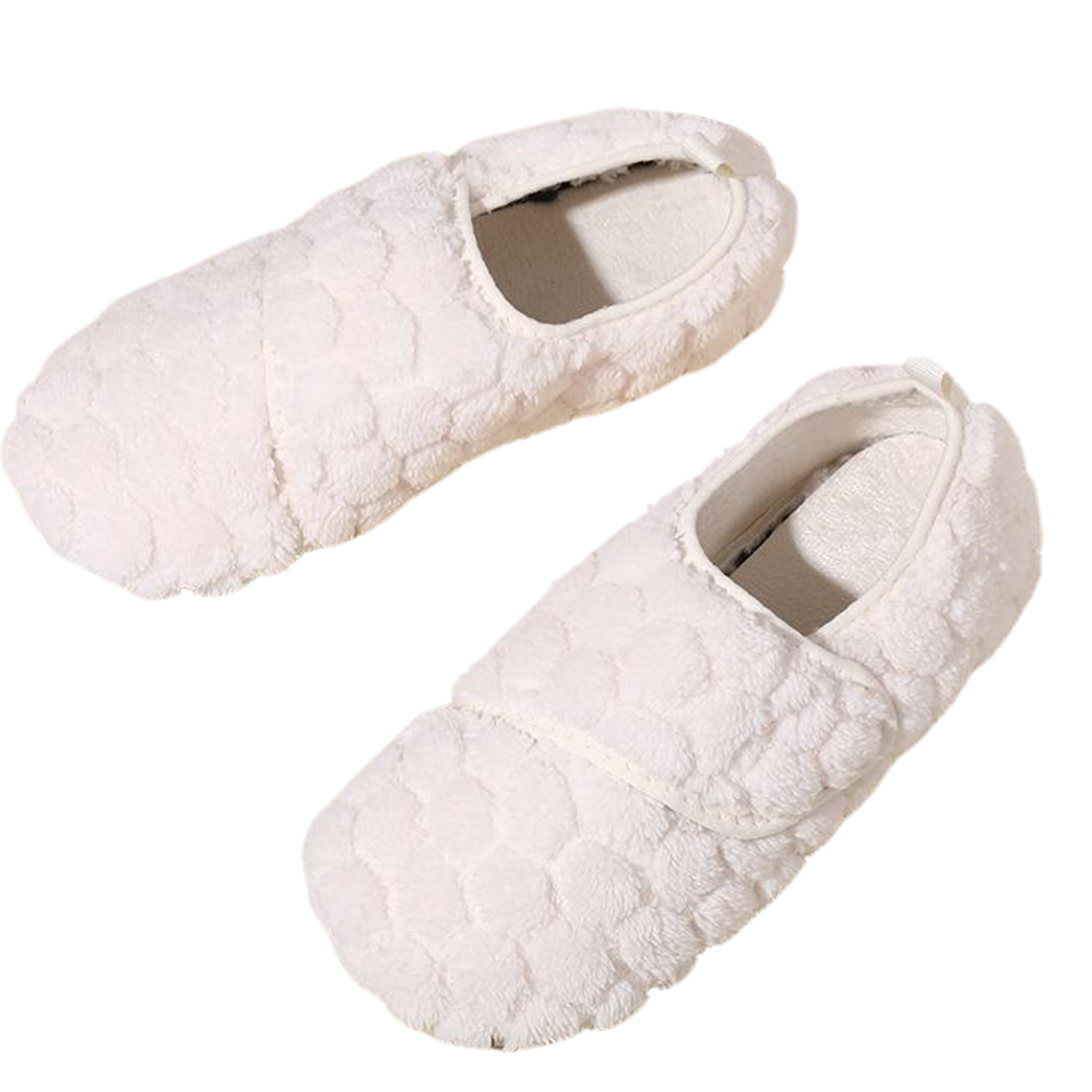 Unisex Plush Round Toe Non-Slip Indoor Slippers 4