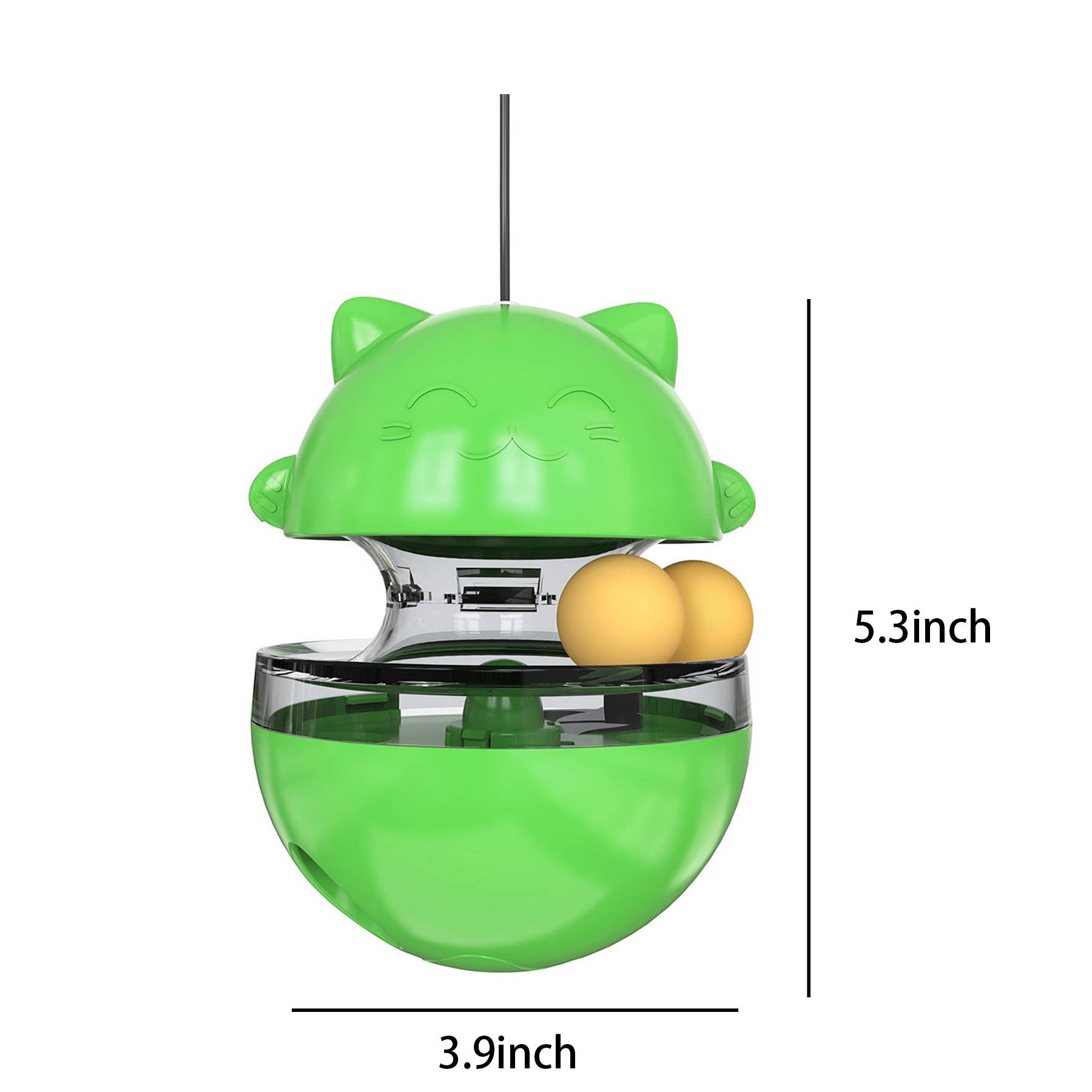 Plastic Cat Toys Kitty Food Dispenser Ball 11
