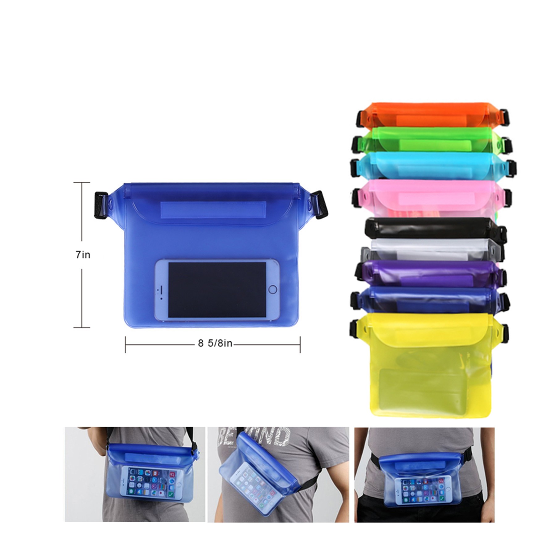 Waterproof Waist Pouch W/ Adjustable Strap 2