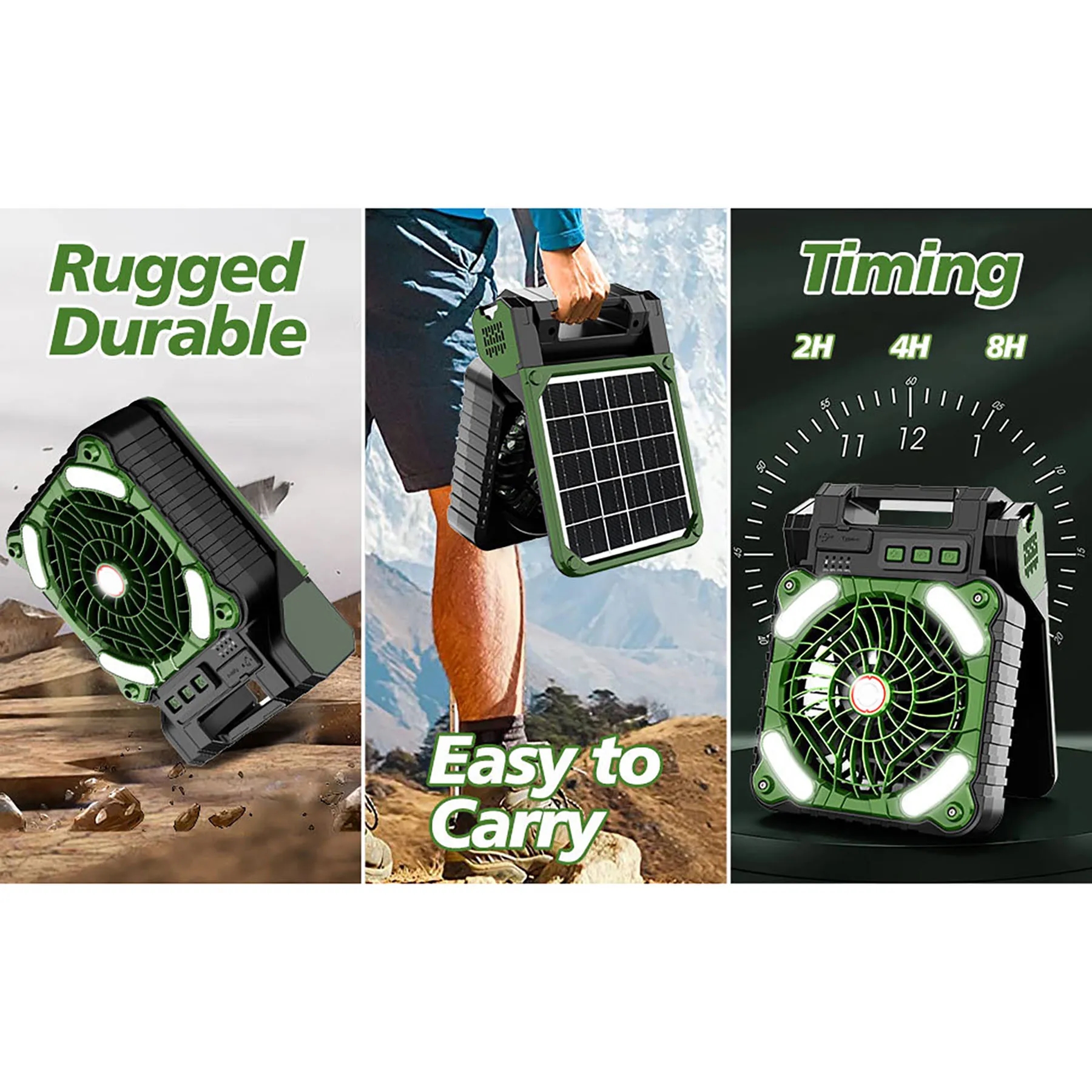 Solar Camping Fan 13