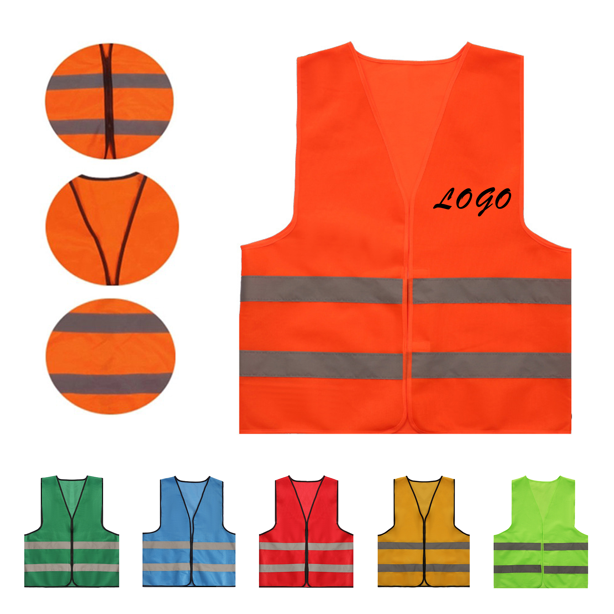 High Vis Secure Magic Tape Reflective Vest 8