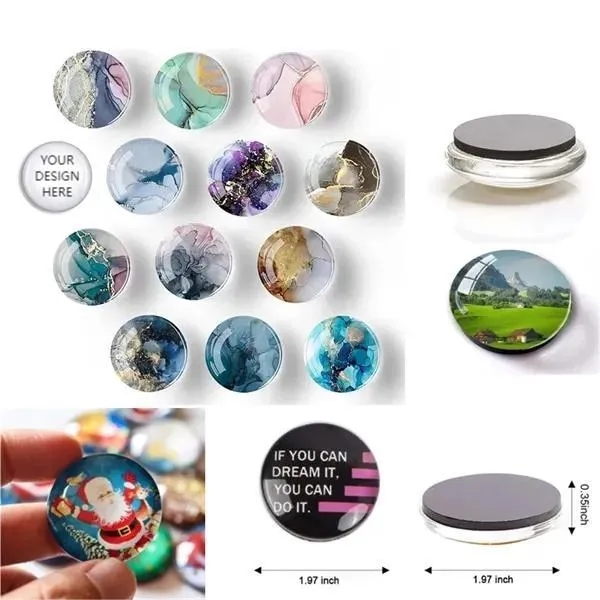 Glass Strong Refrigerator Magnets 3