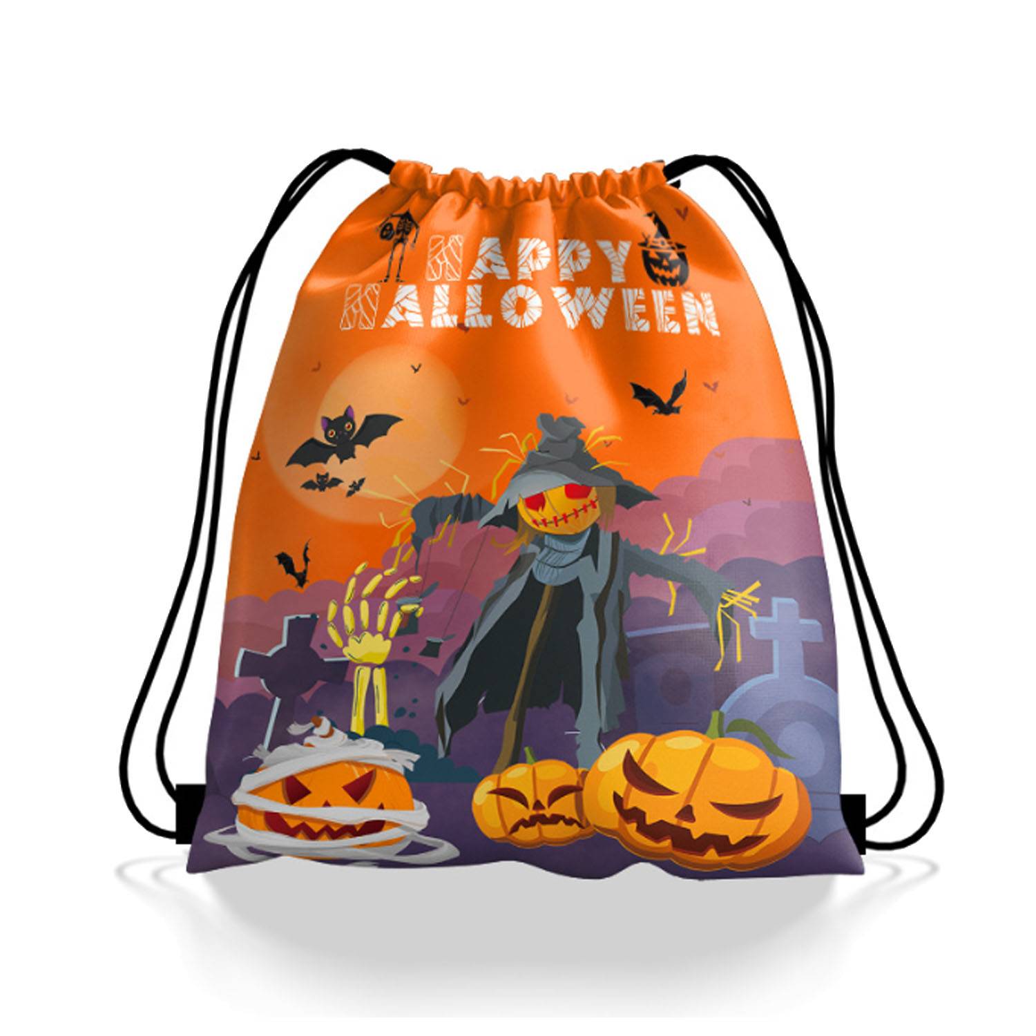Halloween Portable Drawstring Backpack 7