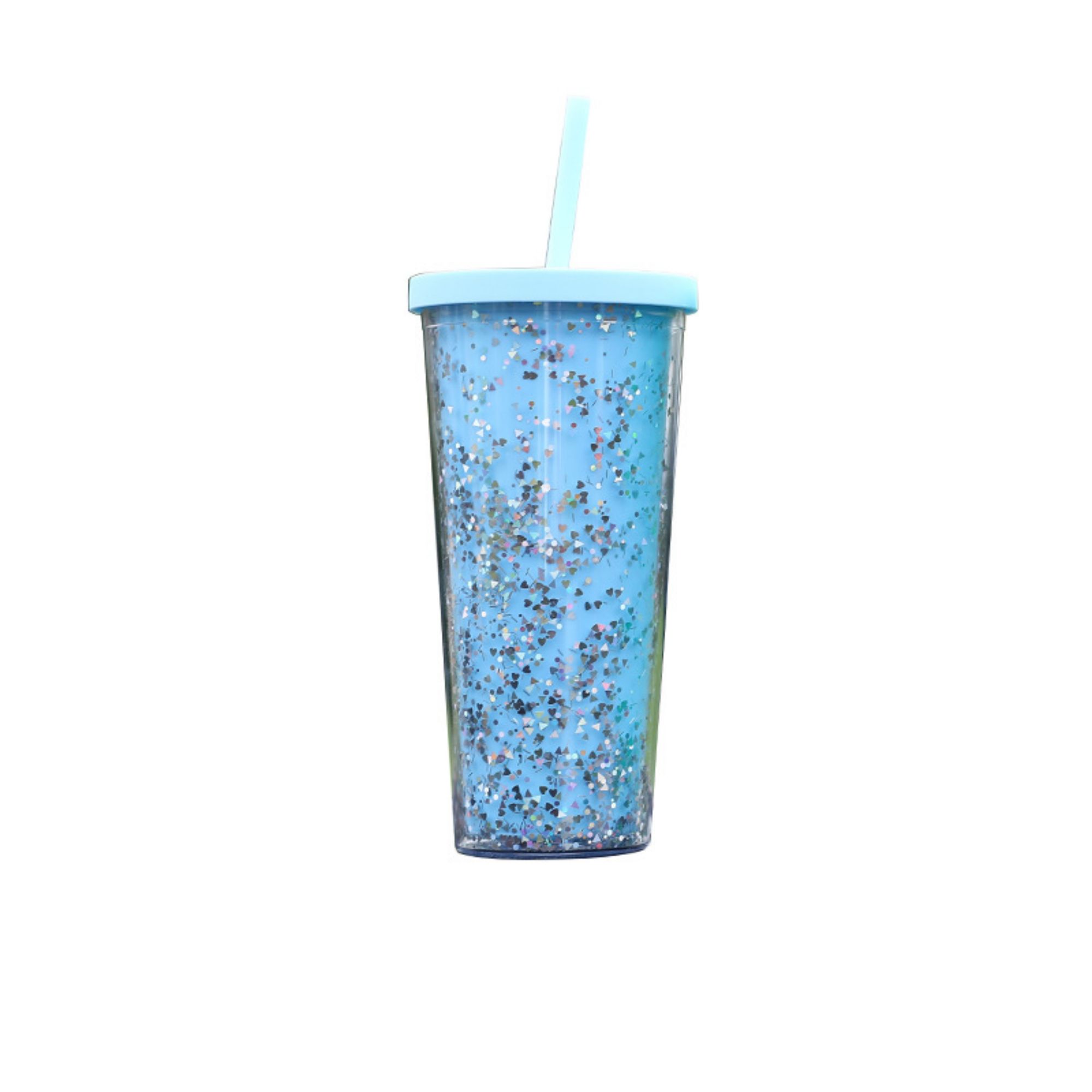 24 oz Mixed Sequin Straw Cup 3