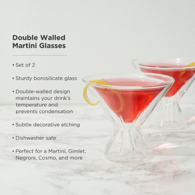Viski® Double Walled Martini, set of 2 4