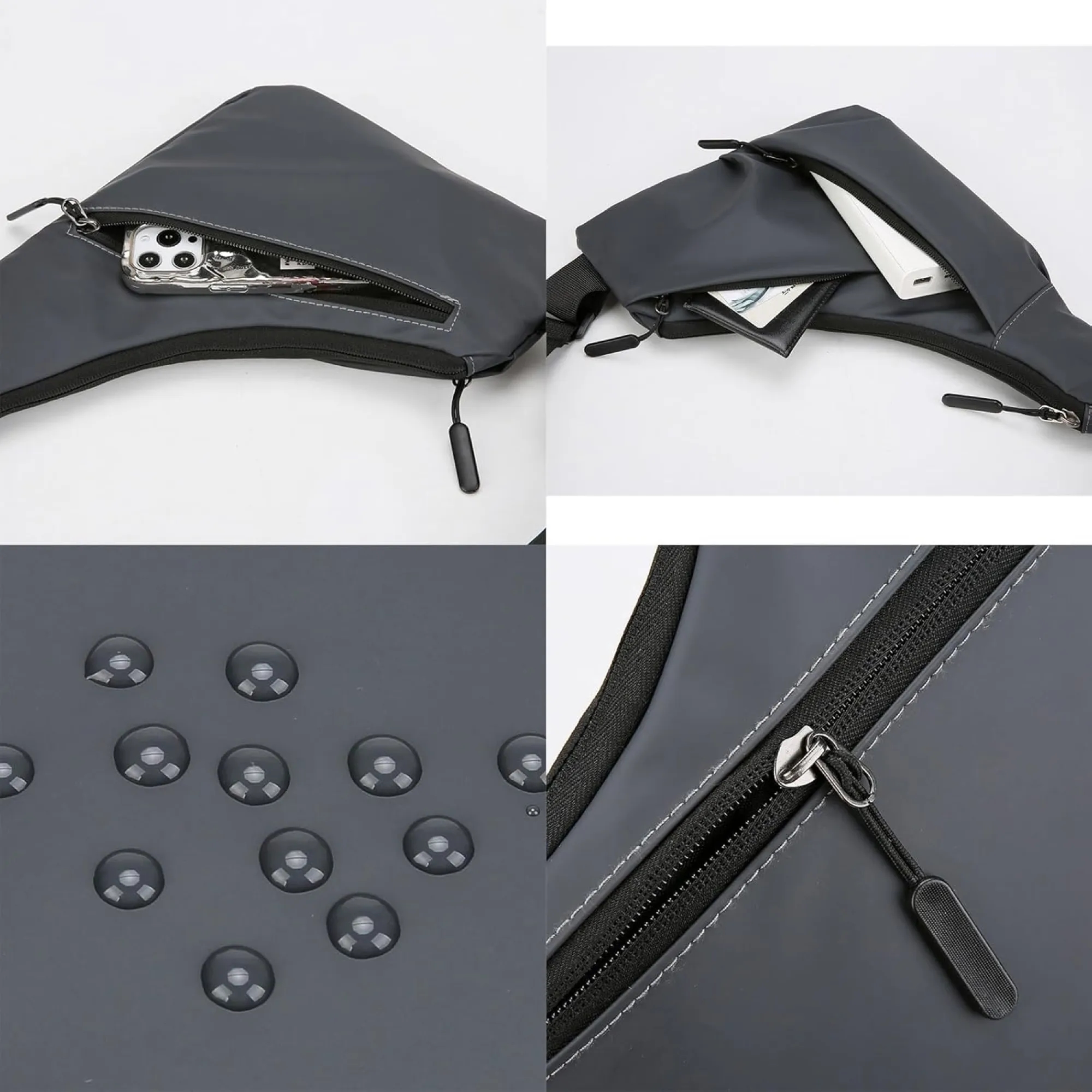 Lightweight Large Capacity Waterproof Triangle Crossbody Bag 3