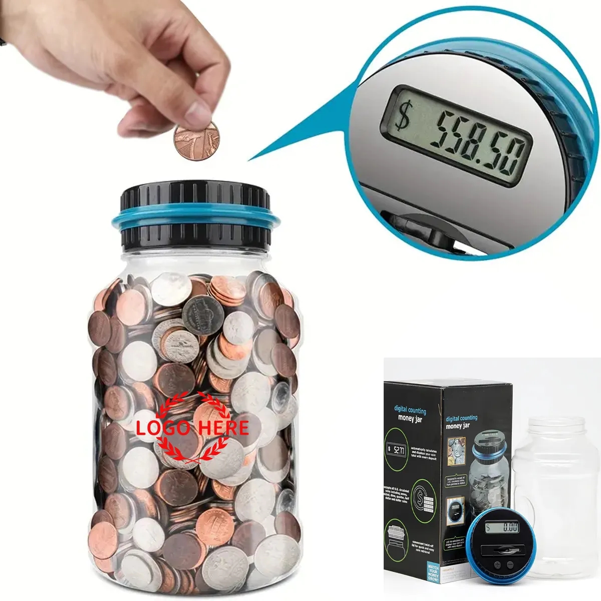 Digital Coin Counting Bank With LCD Counter 2