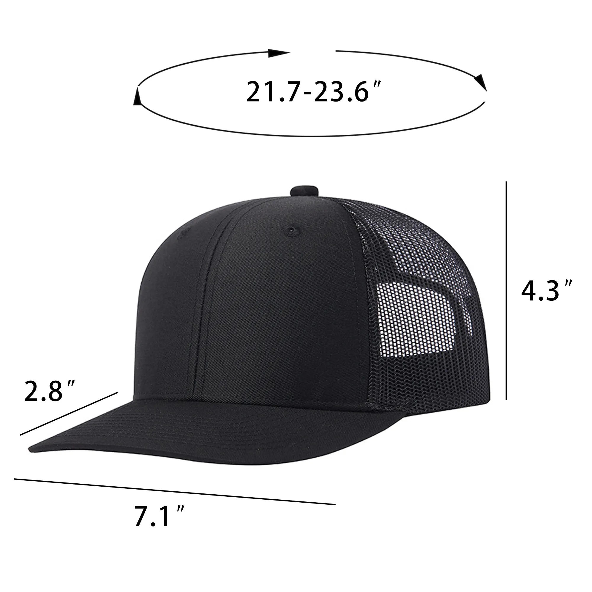 Slightly Curved Mesh Baseball Cap 3