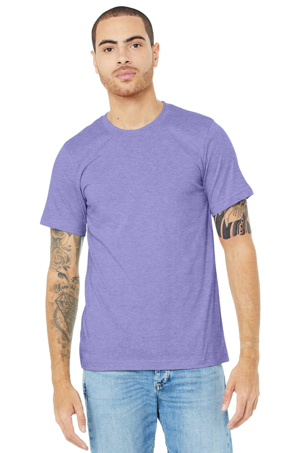 BELLA+CANVAS Unisex Heather CVC Short Sleeve Tee. BC3001CVC 444
