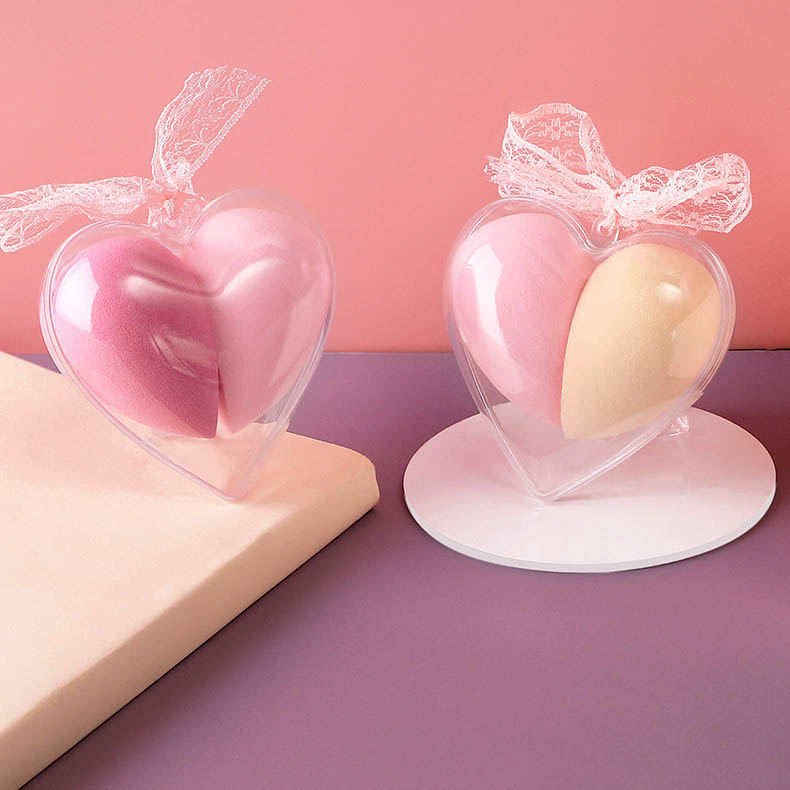 2 in 1 Heart Shaped Makeup Sponge 2