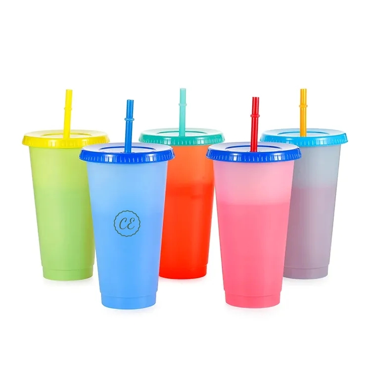 Color Change Tumbler with Straw 2