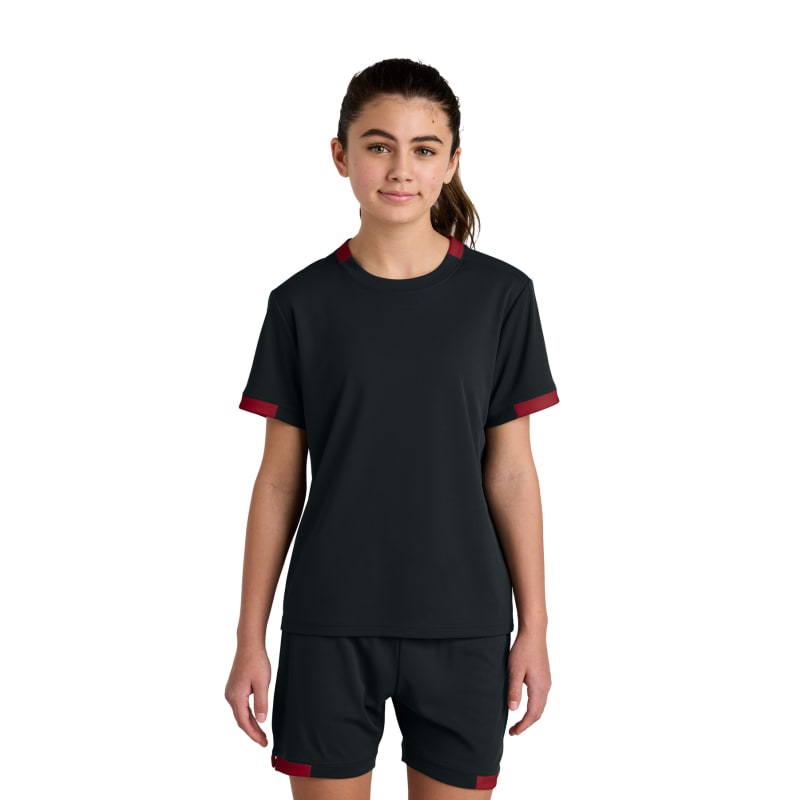 Sport-Tek Youth Club Short Sleeve Crew 8