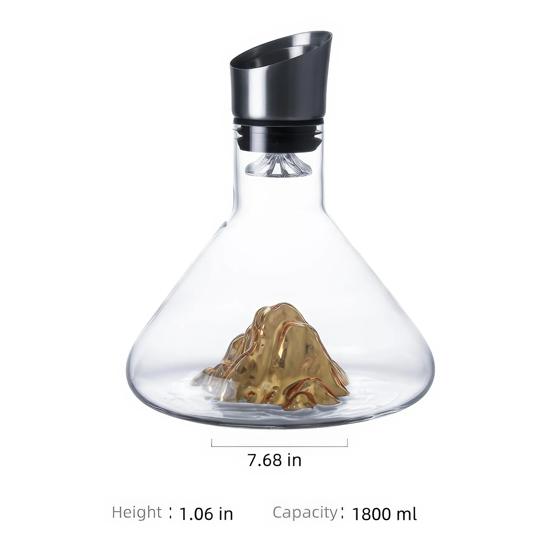 Glass Mountain Wine Decanter 6