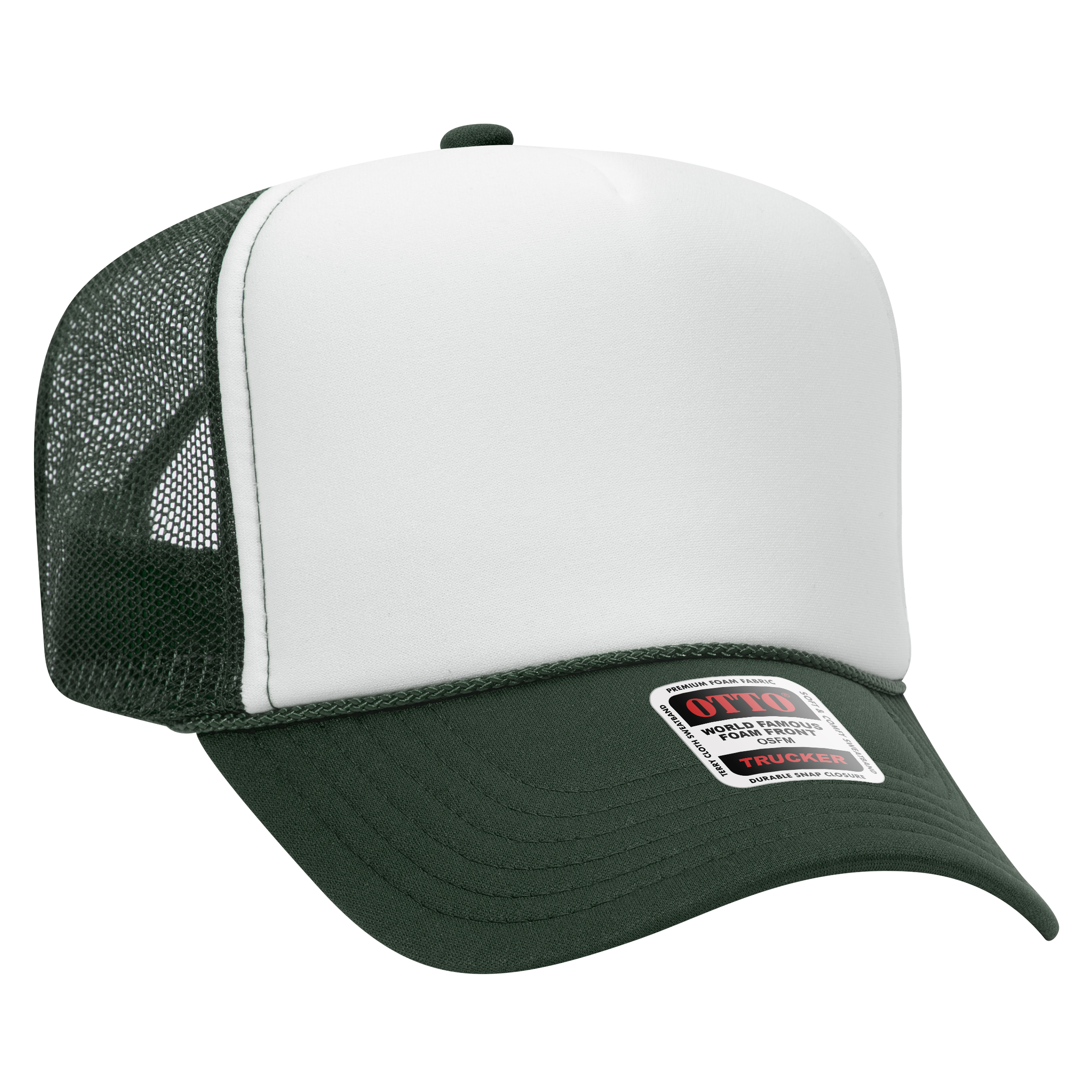 OTTO CAP® 5 Panel High Crown Mesh Back Trucker Hat 37