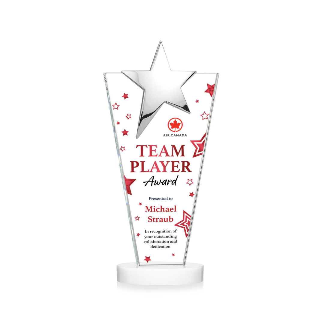 Mantella Chrome Star VividPrint™ Award - White 2