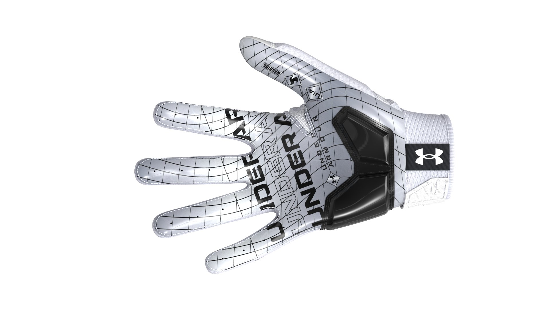 UA Combat Boys' Football Gloves 2