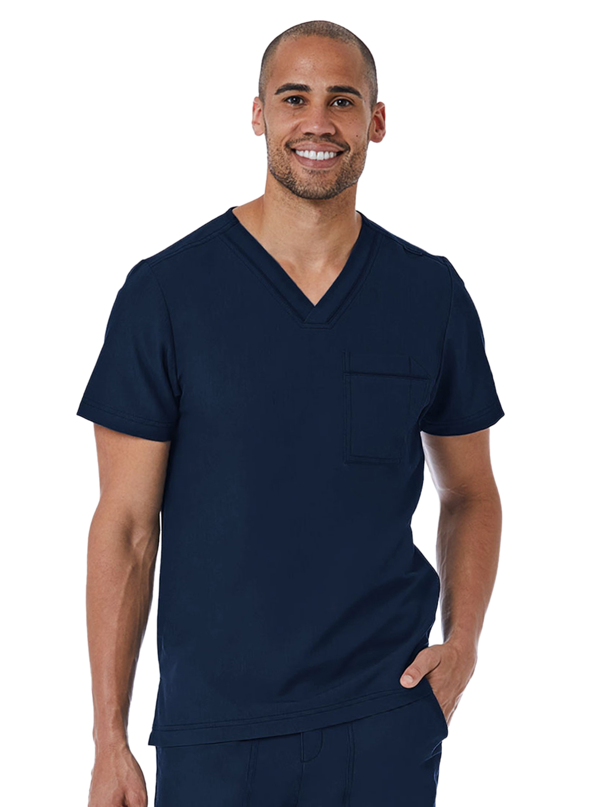 Maevn - Matrix Pro - Men's One-Pocket Tuckable Contrast Piping V-Neck Top 15