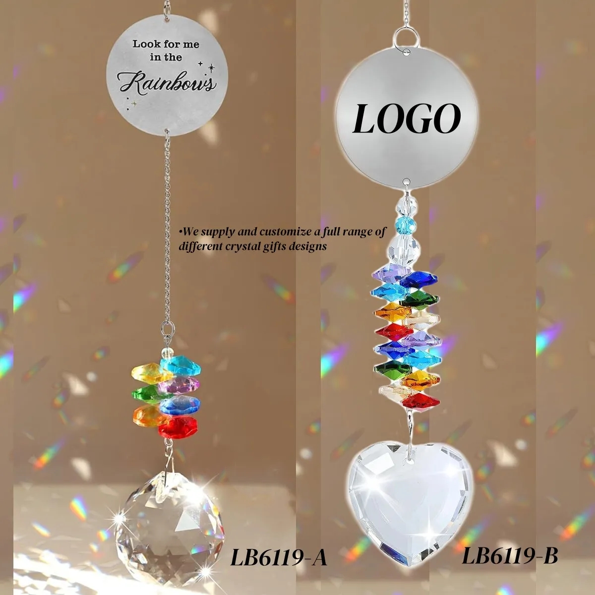 Crystal Suncatcher Prism Window Hanging Decor 2