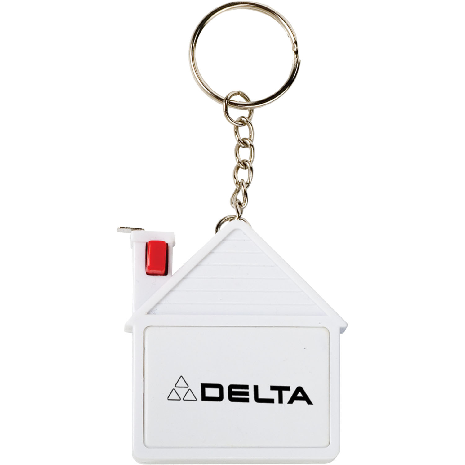 House Tape Measure with Release Button and Key Tag 3